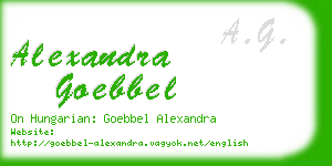 alexandra goebbel business card